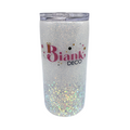 Straight Skinny Tumbler W/Sliding Lid & Straw. 15, 20 & 30oz