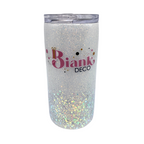 Straight Skinny Tumbler W/Sliding Lid & Straw. 15, 20 & 30oz