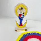 Virgen de Chiquinquirá en Madera y Acrílico