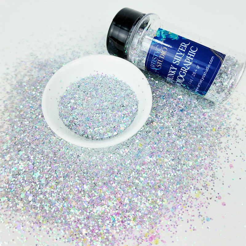 Chunky Silver Holographic