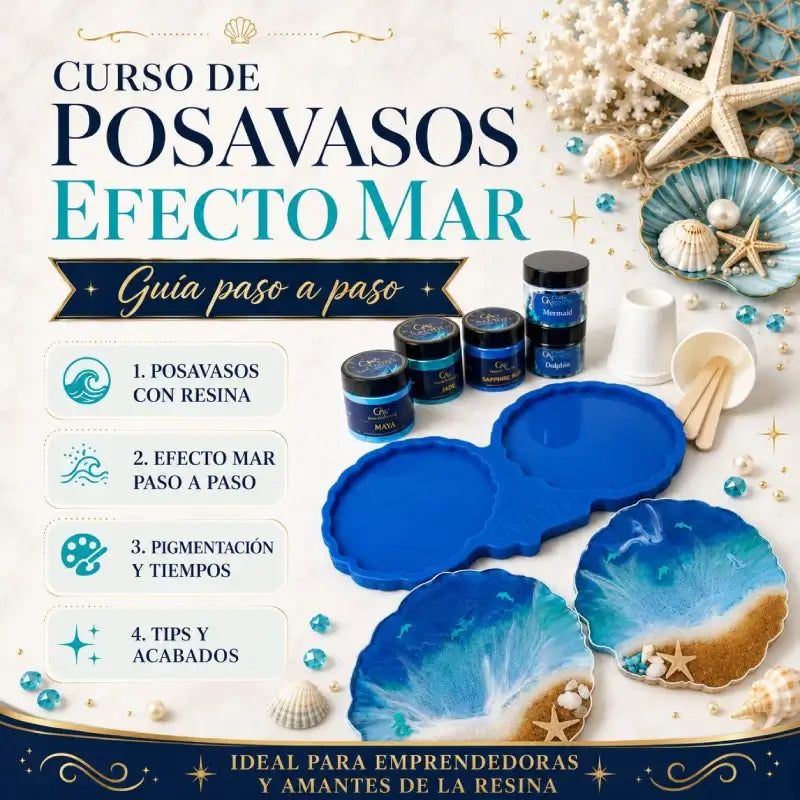 Curso: Posavasos con Efecto Mar