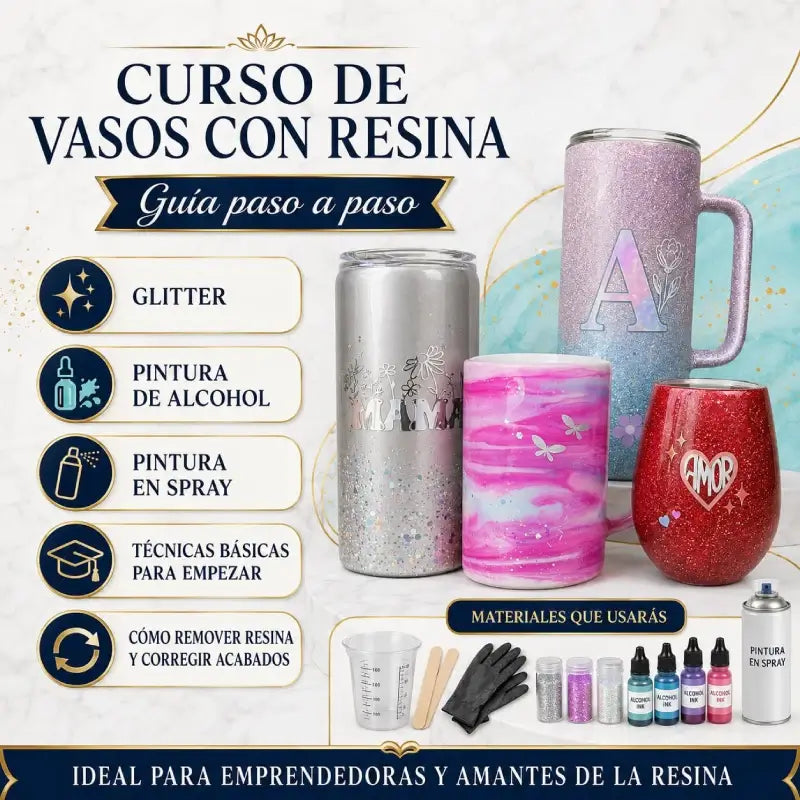 Iniciación a la Resina para Vasos