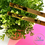 Personalized acrylic cake topper stick 7”