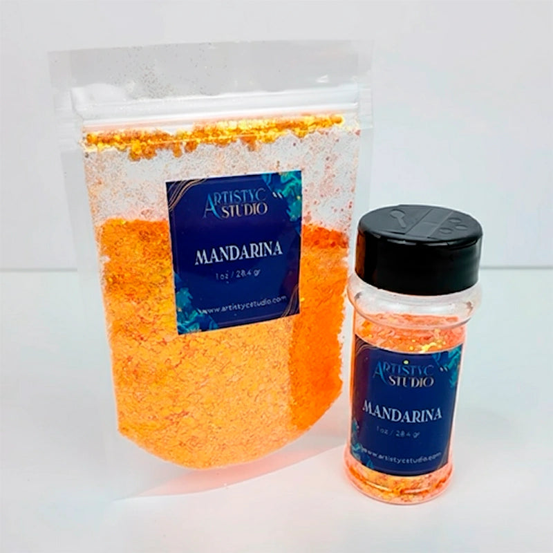 Glitter Chunky Mandarina