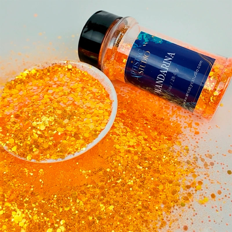 Glitter Chunky Mandarina