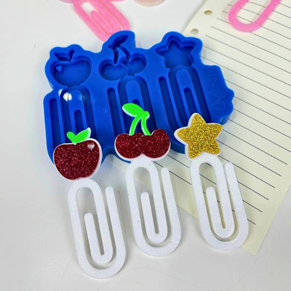 Molde de Silicón - Clip Frutal y Estrella