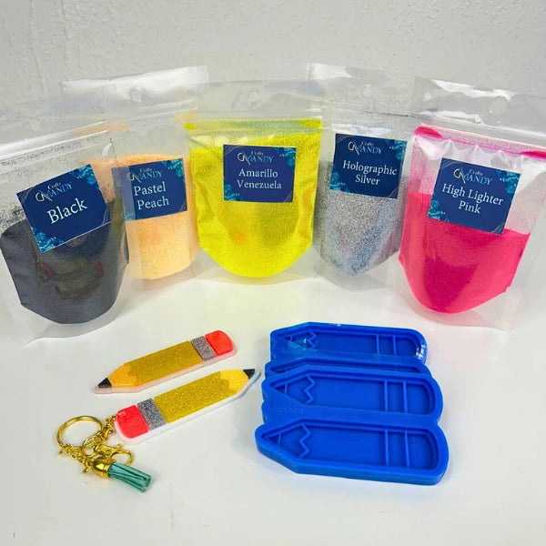 Molde de Silicón Lápiz  – Ideal para Llavero o Accesorios