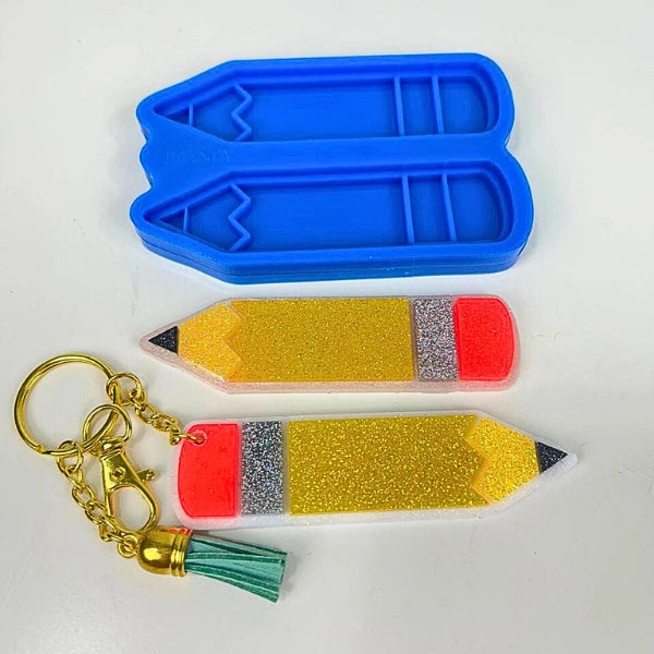 Molde de Silicón Lápiz  – Ideal para Llavero o Accesorios