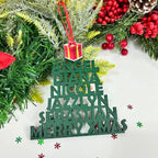 Ornaments Personalizados: Árbol de Letras Navideñas