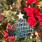 Ornaments Personalizados: Árbol de Letras Navideñas