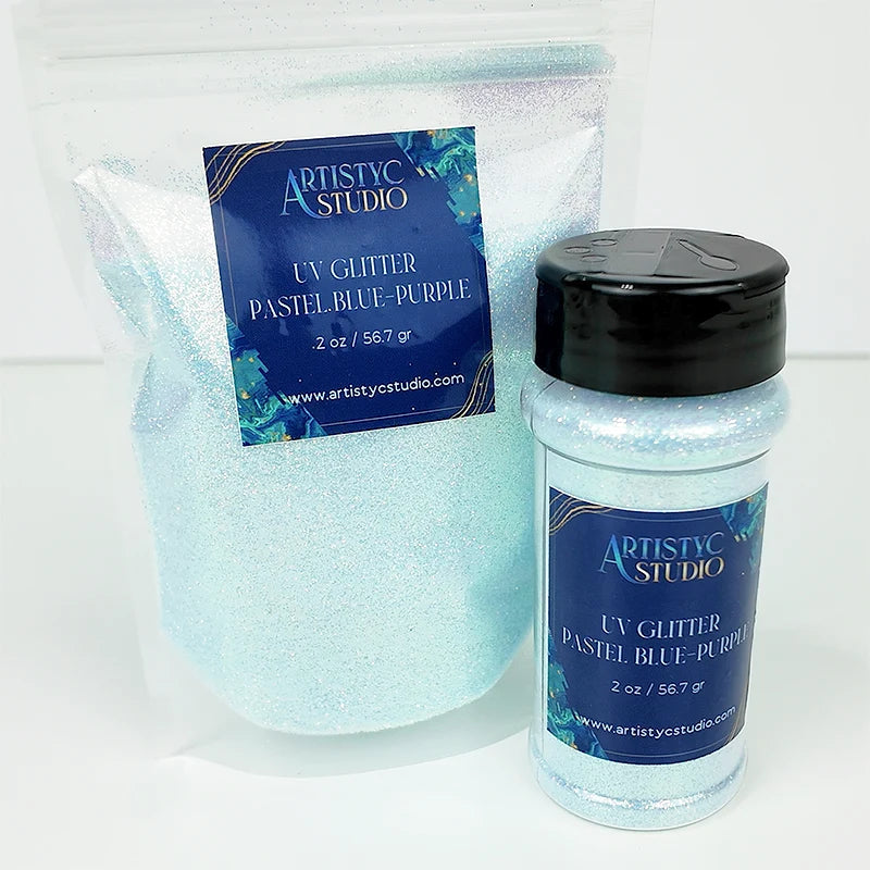 UV Glitter Pastel Blue/Purple