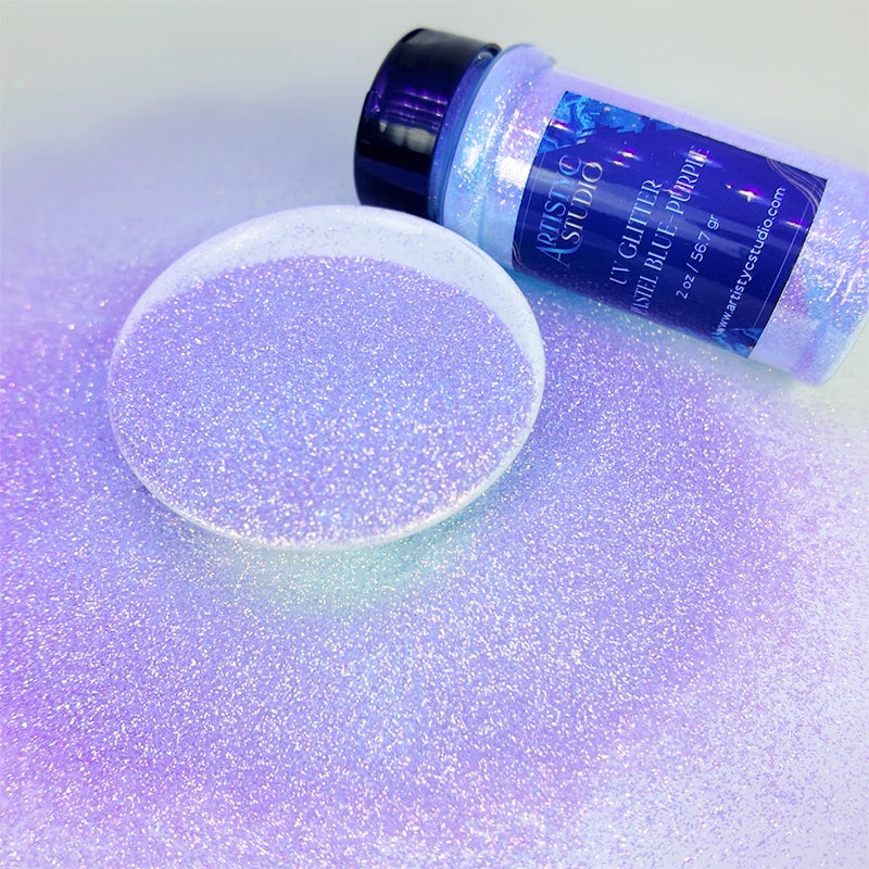 UV Glitter Pastel Blue/Purple