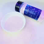 UV Glitter White/Pastel Pink