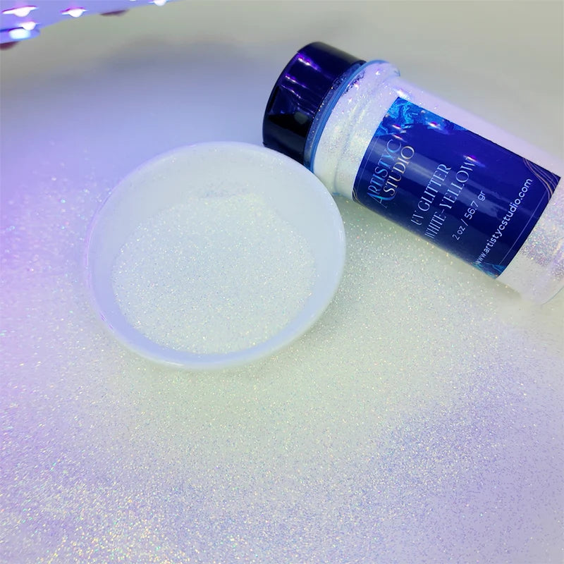 UV Glitter White-Yellow