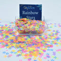 Glitter Chunky Rainbow Stars