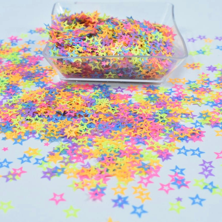 Glitter Chunky Rainbow Stars